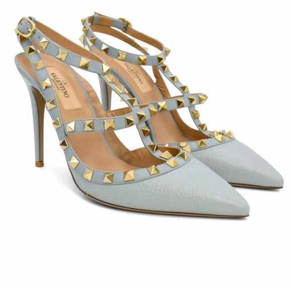 Valentino Garavani Shoes - Sold ❌🚨Valentino Garavani Rock Studs Pumps- Sky Blue- **RARE FIND/Limited Ed.**